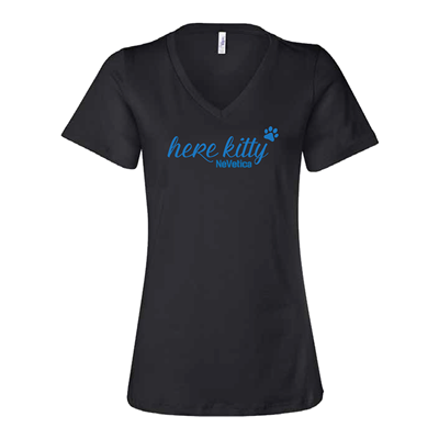 Women's NéVetica Here Kitty V Neck