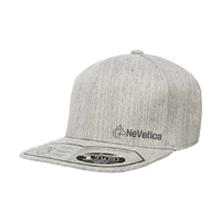 NéVetica Gray Snapback Hat