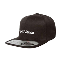 NéVetica Black Snapback Hat